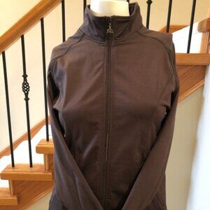 Stormtech Performance Activewear Casual Full Zip Nylon Jacket Brown Sz M